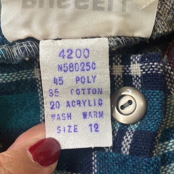 Vintage plaid skirt - Picture 4 of 4